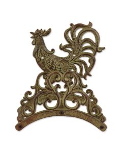 ROOSTER CAST IRON HOSE ORGANIZER