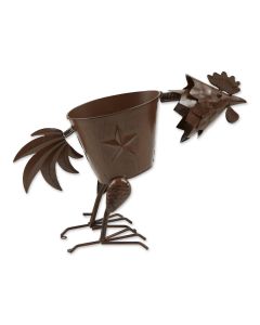 PECKING ROOSTER PLANTER